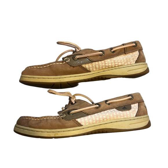 Sperry Top Sider Shoes - Brown and Pink Sperry Boat Shoes